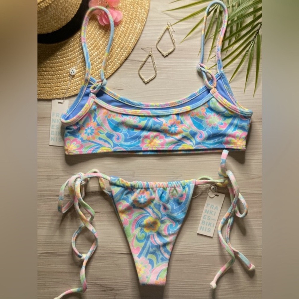 Frankie’s Bikinis Terry Bralette Bikini Top | Skimpy Terry Tia Bikini Bottom - Picture 13 of 16